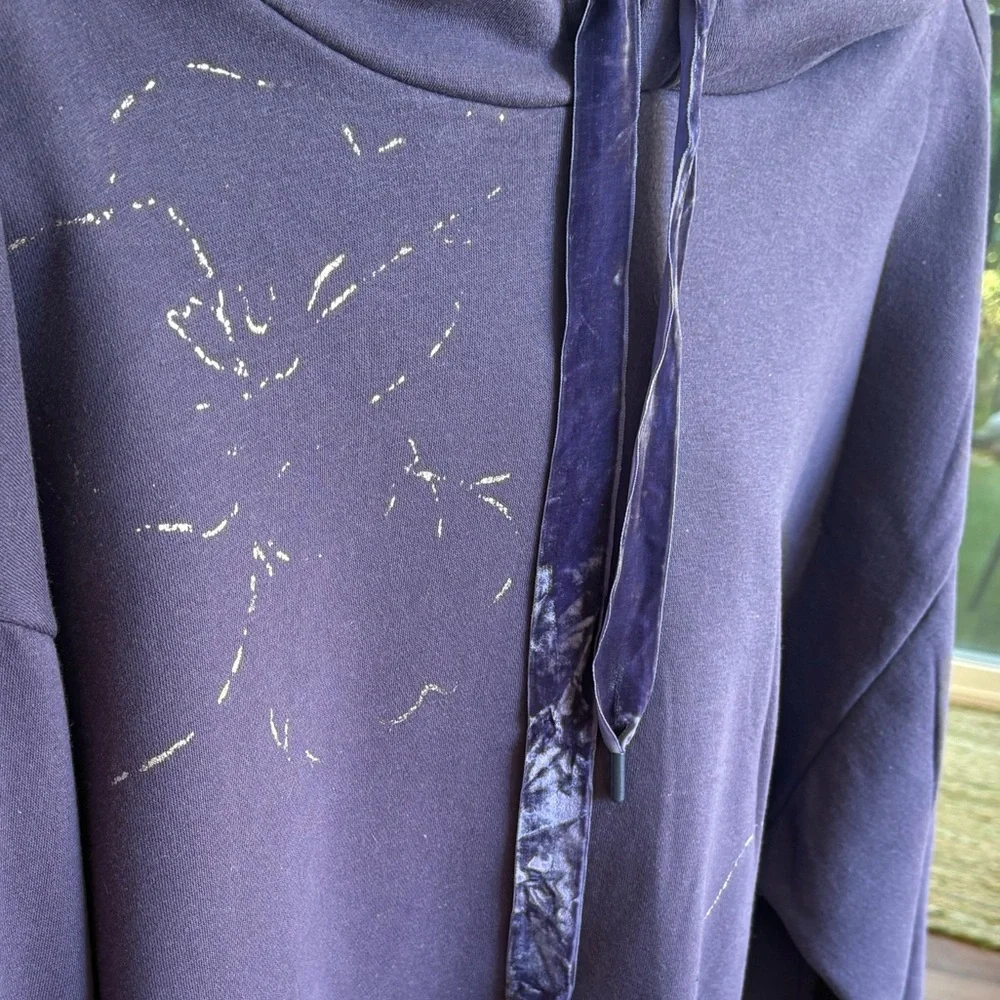 daily practice by Anthropologie purple hooded sweatshirt - Picture 4 of 11